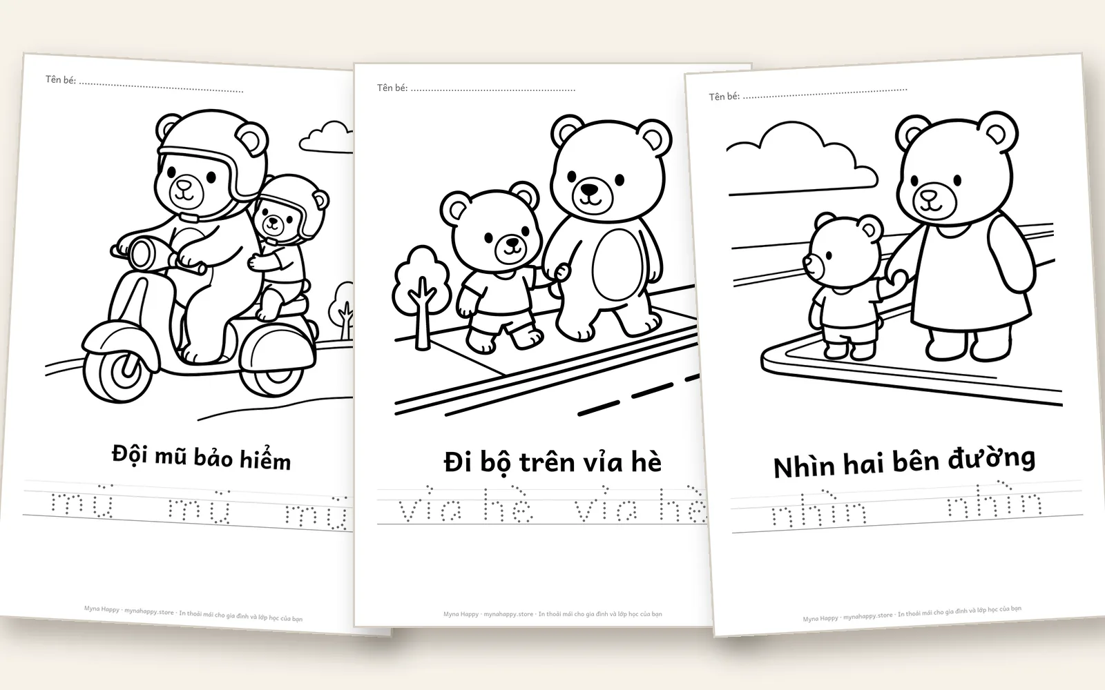 Phương tiện giao thông — Bé đi đường an toàn: Luật lệ giao thông, đèn tín hiệu và biển báo cho bé