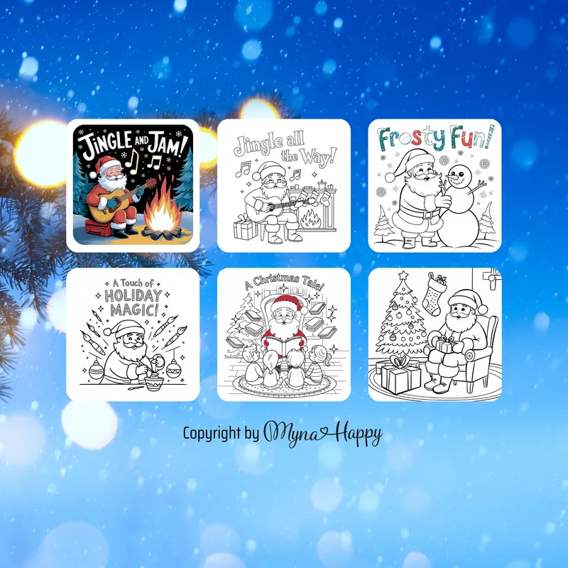 Cozy Christmas Coloring: Joyful Spaces for All Ages